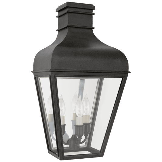 Visual Comfort Signature Fremont 3/4 Outdoor Wall Lantern French Rust