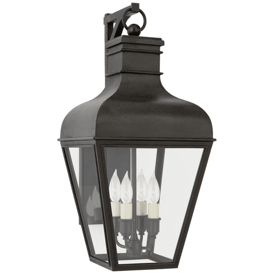 Visual Comfort Signature Fremont Bracketed Outdoor Wall Lantern French Rust