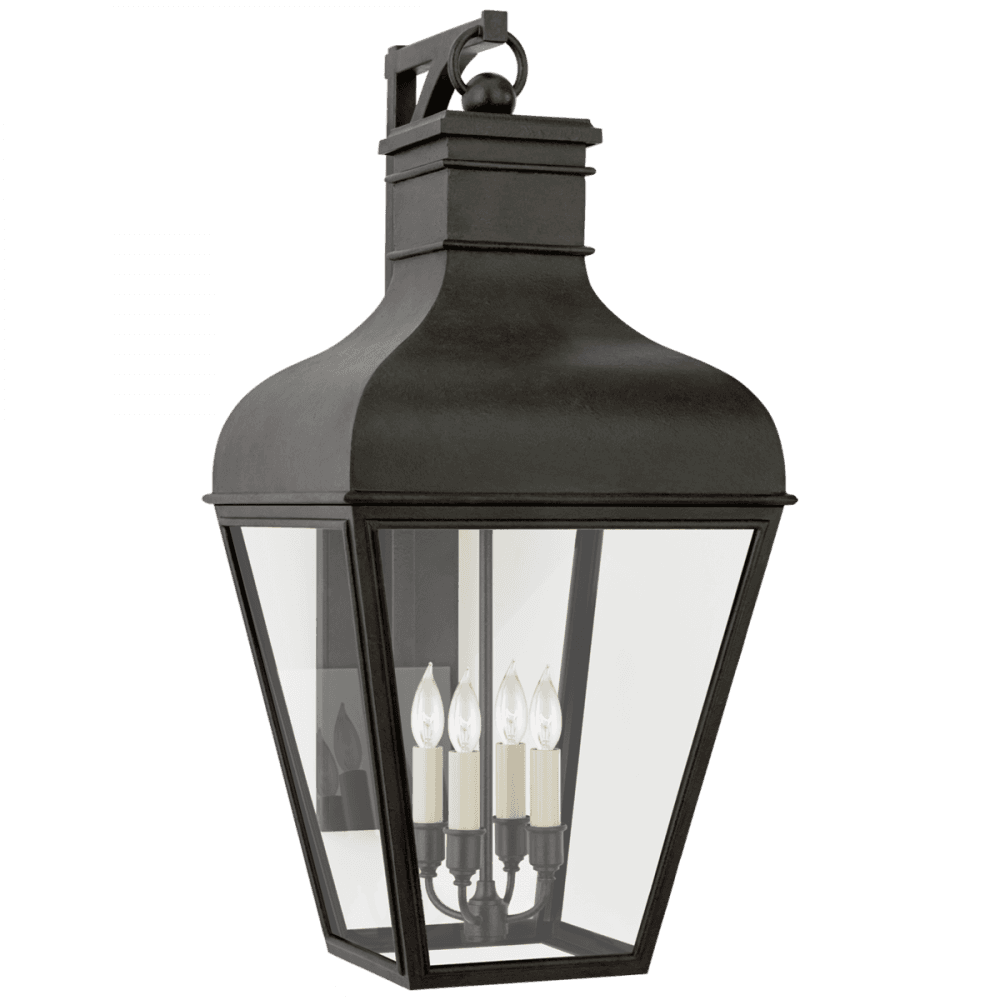 Visual Comfort Signature Fremont Bracketed Outdoor Wall Lantern French Rust
