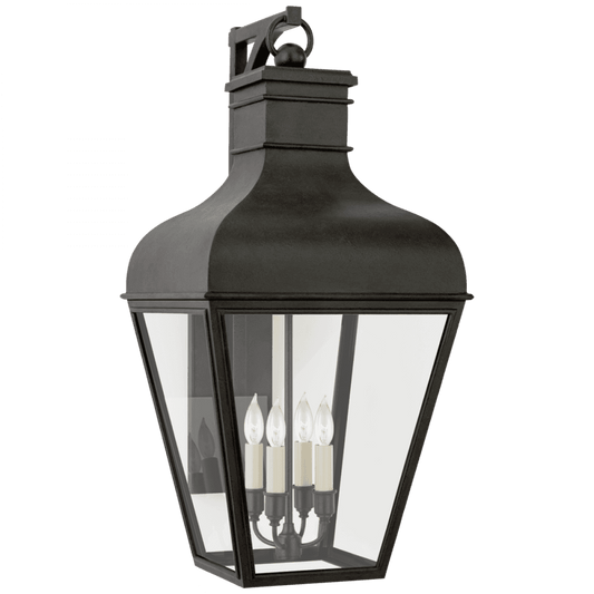 Visual Comfort Signature Fremont Bracketed Outdoor Wall Lantern French Rust
