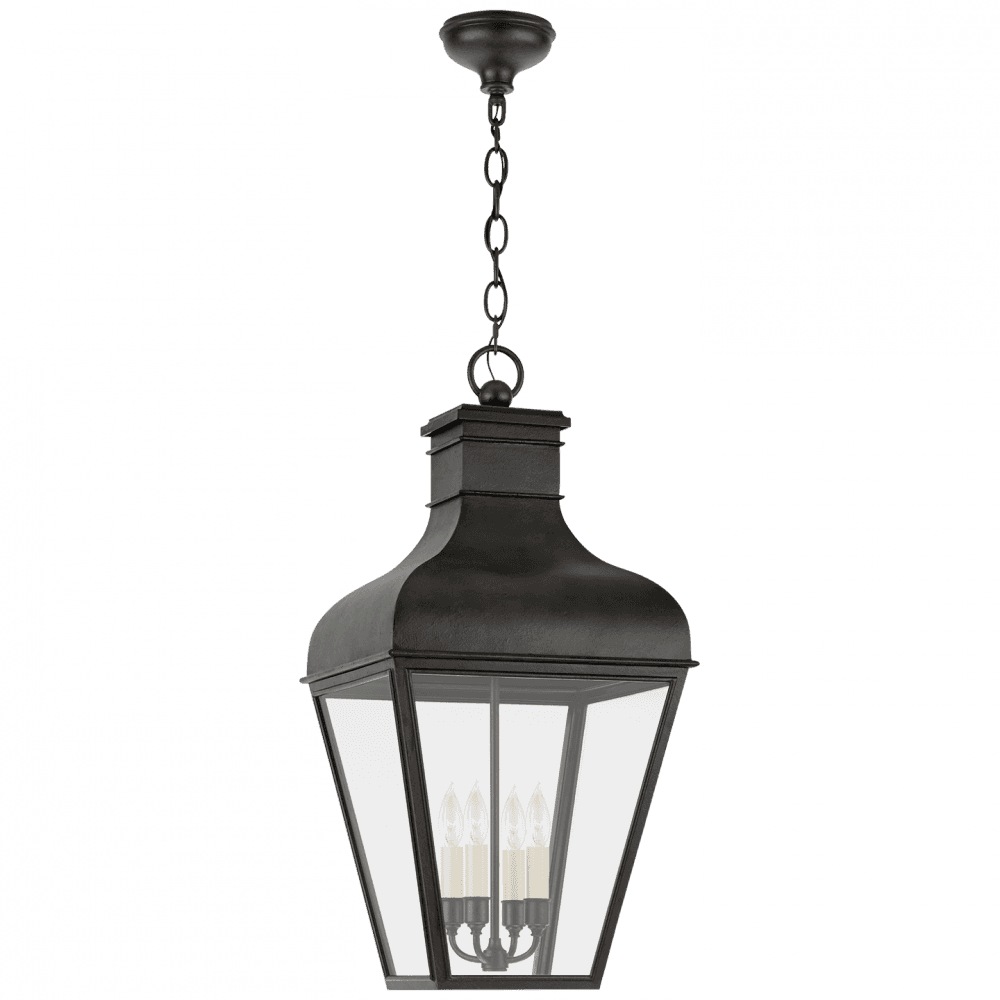 Visual Comfort Signature Fremont Hanging Outdoor Lantern French Rust