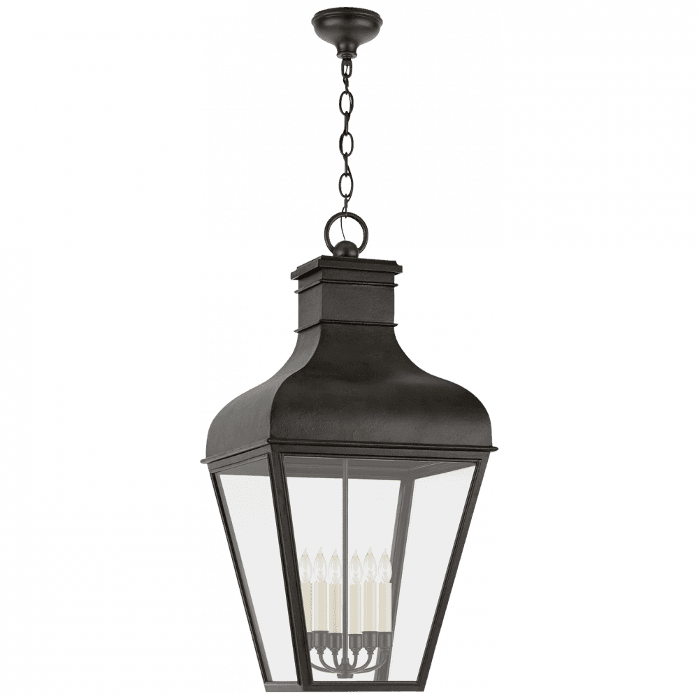 Visual Comfort Signature Fremont Hanging Outdoor Lantern French Rust