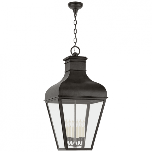 Visual Comfort Signature Fremont Hanging Outdoor Lantern French Rust