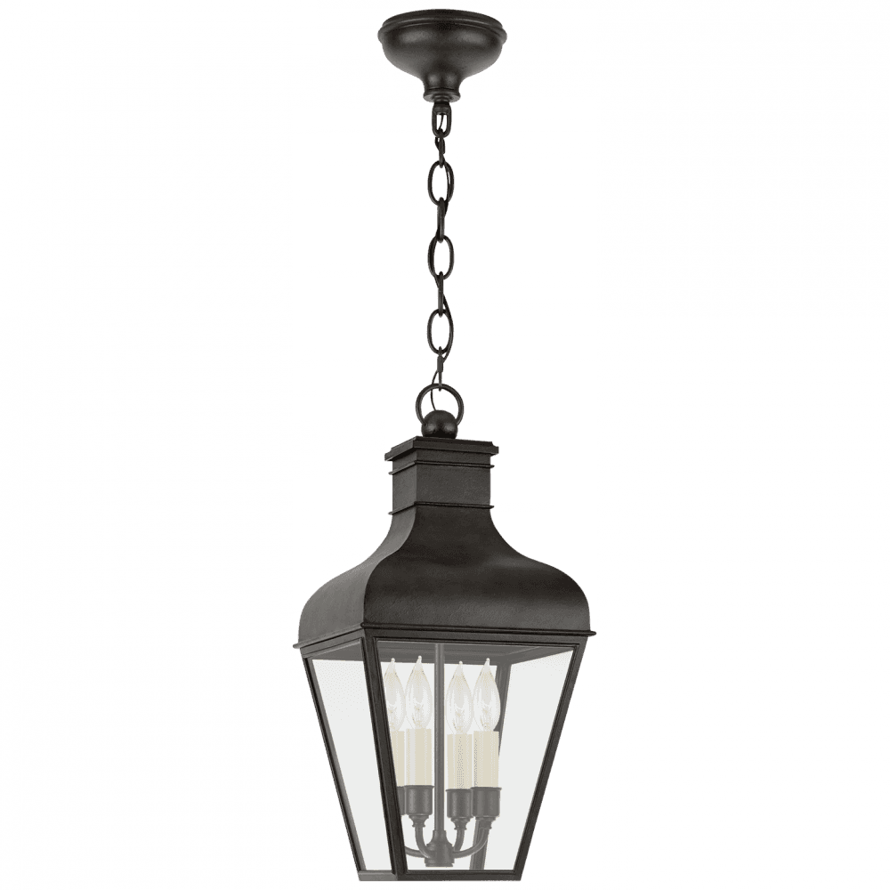 Visual Comfort Signature Fremont Medium Hanging Lantern French Rust