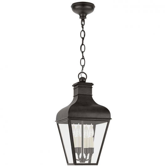 Visual Comfort Signature Fremont Medium Hanging Lantern French Rust