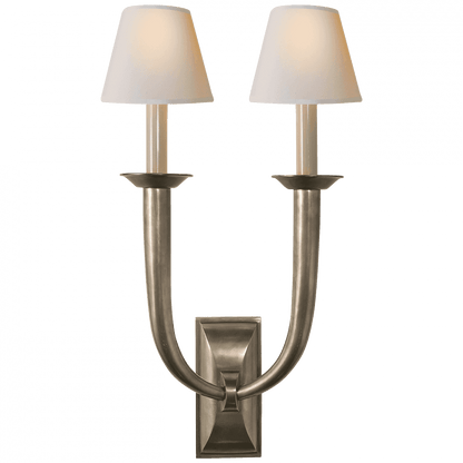 Visual Comfort Signature French Deco Horn Wall Sconce Bronze