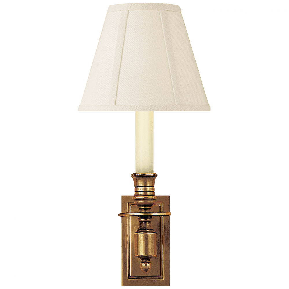 Visual Comfort Signature French Library Wall Sconce Hand-Rubbed Antique Brass