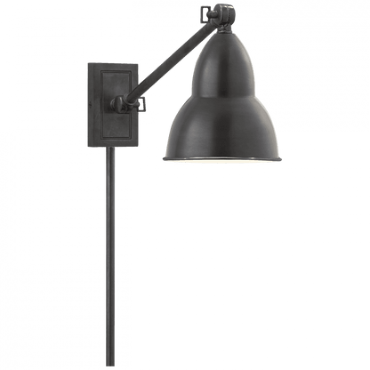 Visual Comfort Signature French Library Wall Sconce With Plug Bronze