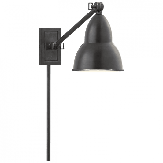 Visual Comfort Signature French Library Wall Sconce With Plug Bronze