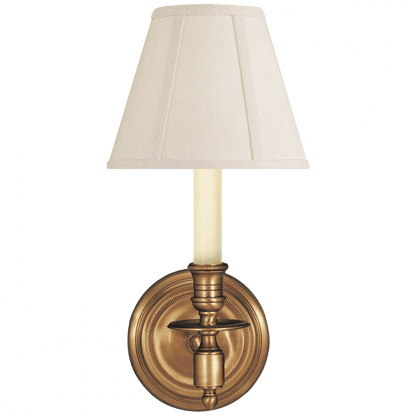 Visual Comfort Signature French Wall Sconce Hand-Rubbed Antique Brass