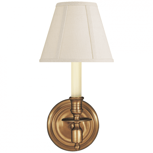 Visual Comfort Signature French Wall Sconce Hand-Rubbed Antique Brass