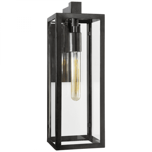 Visual Comfort Signature Fresno Framed Outdoor Wall Sconce Aged Iron