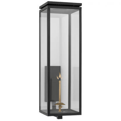 Visual Comfort Signature Fresno Grande Bracketed Gas Wall Lantern Matte Black