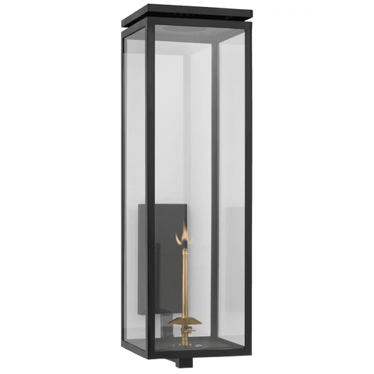Visual Comfort Signature Fresno Grande Bracketed Gas Wall Lantern Matte Black