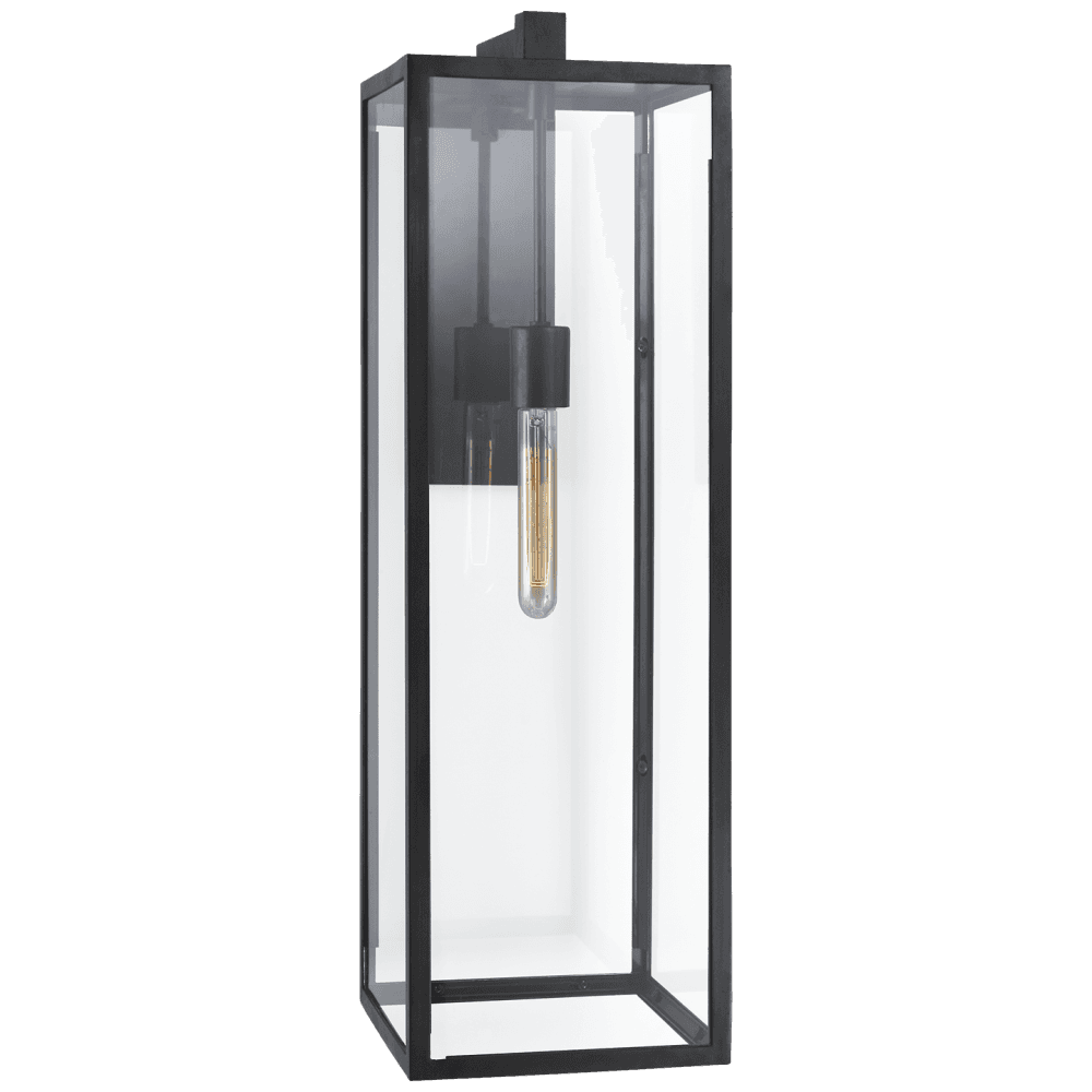 Visual Comfort Signature Fresno Long Wall Sconce Aged Iron