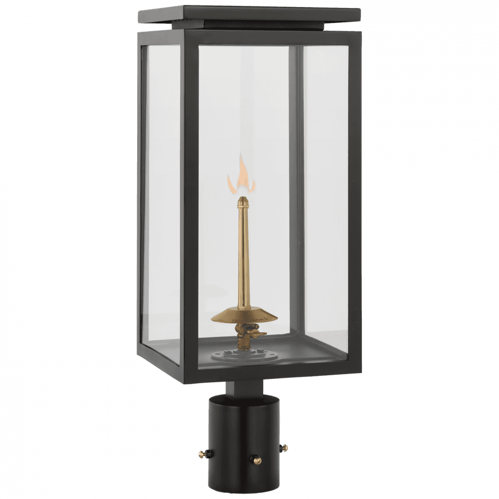 Visual Comfort Signature Fresno Medium Gas Post Matte Black