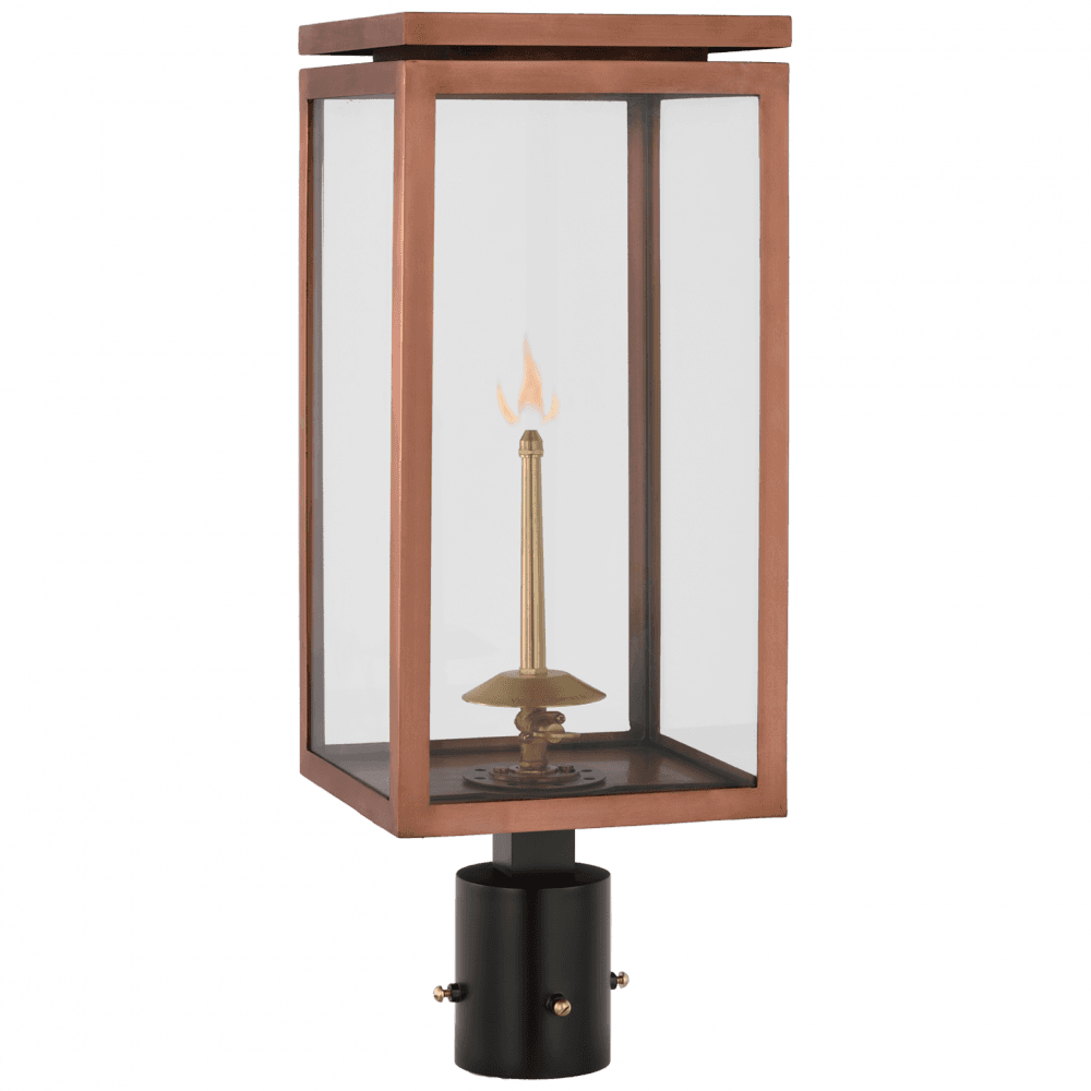 Visual Comfort Signature Fresno Medium Gas Post Soft Copper