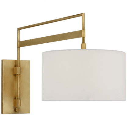 Visual Comfort Signature Gael Large Articulating Wall Light Antique Brass