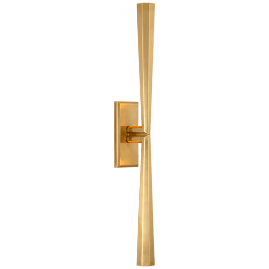Visual Comfort Signature Galahad Linear Wall Sconce Hand-Rubbed Antique Brass