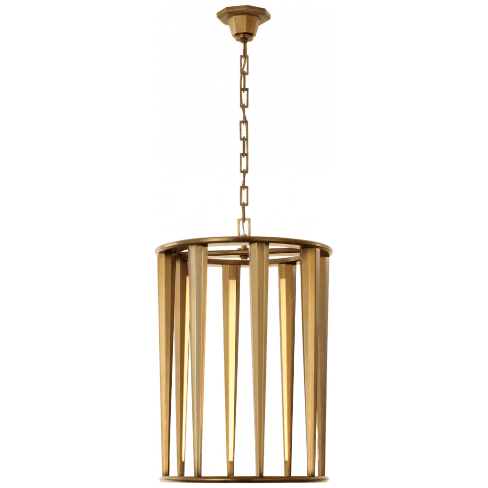 Visual Comfort Signature Galahad Medium Lantern Hand-Rubbed Antique Brass