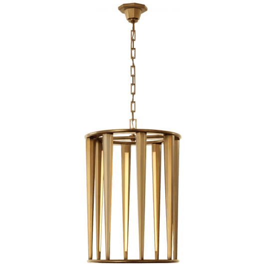 Visual Comfort Signature Galahad Medium Lantern Hand-Rubbed Antique Brass
