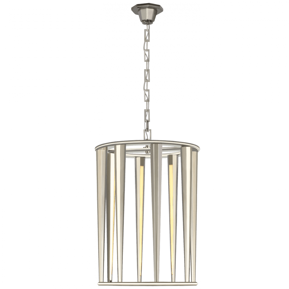 Visual Comfort Signature Galahad Medium Lantern Polished Nickel
