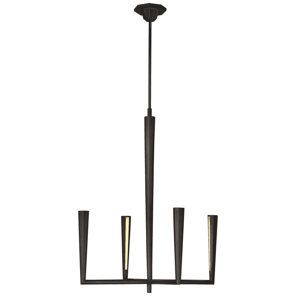 Visual Comfort Signature Galahad Small Chandelier Bronze