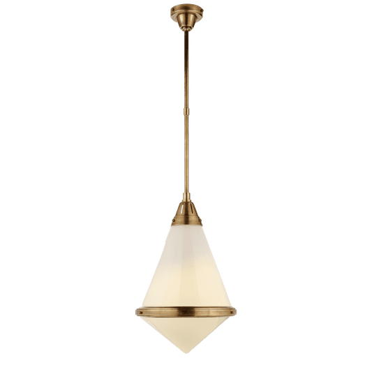 Visual Comfort Signature Gale Large Pendant Hand-Rubbed Antique Brass