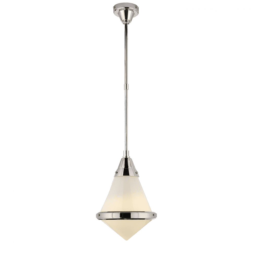 Visual Comfort Signature Gale Small Pendant Polished Nickel