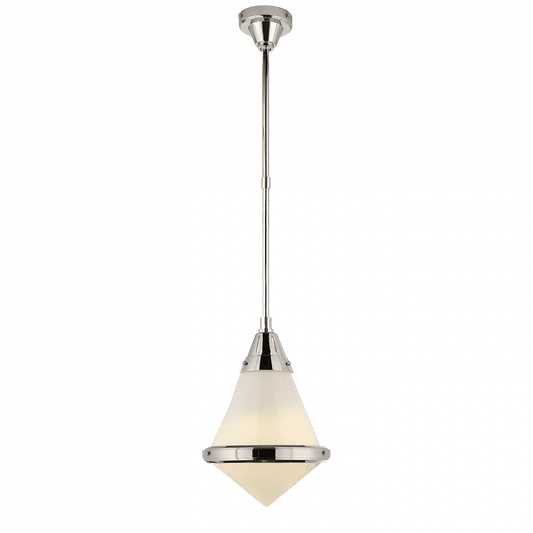 Visual Comfort Signature Gale Small Pendant Polished Nickel
