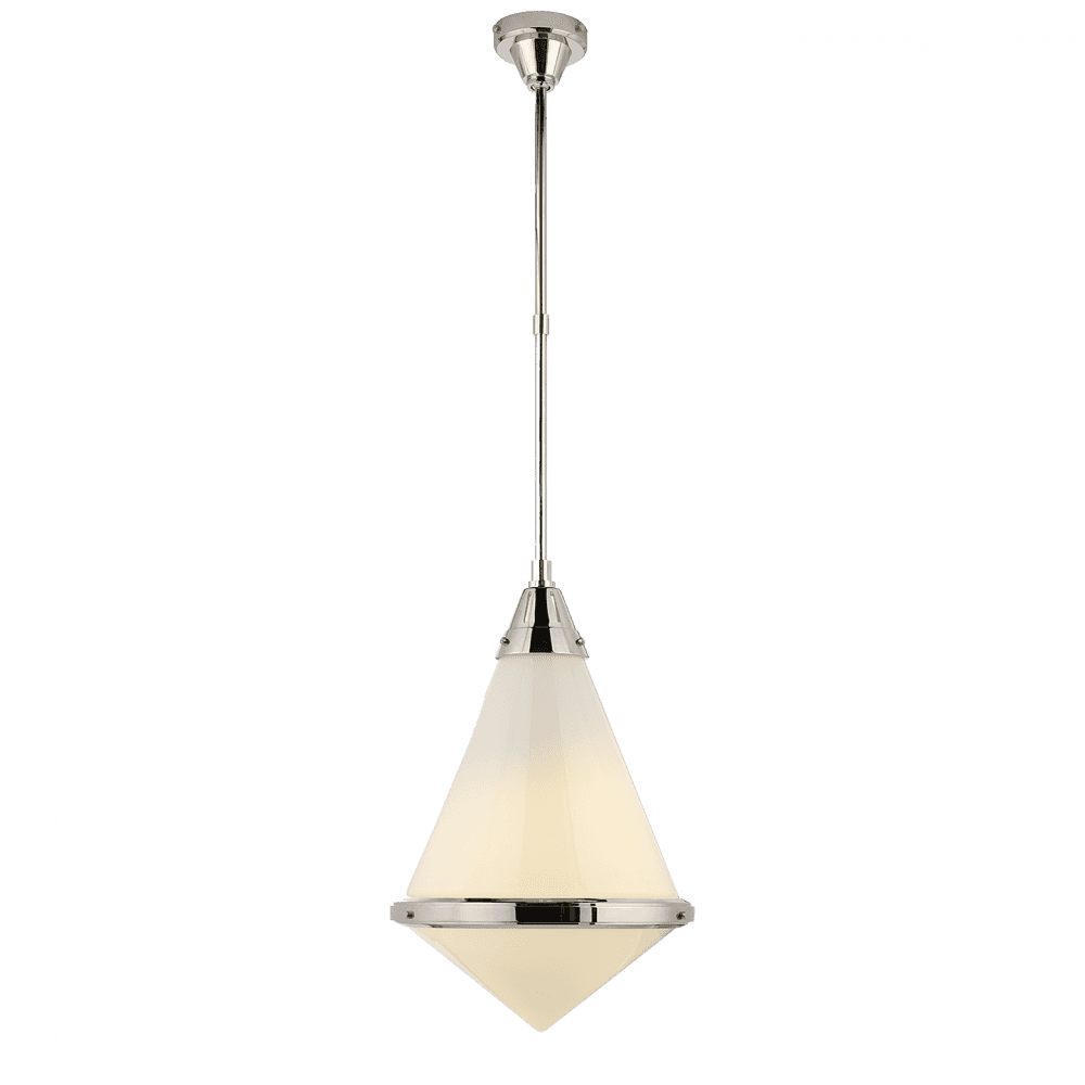 Visual Comfort Signature Gale Large Pendant Polished Nickel