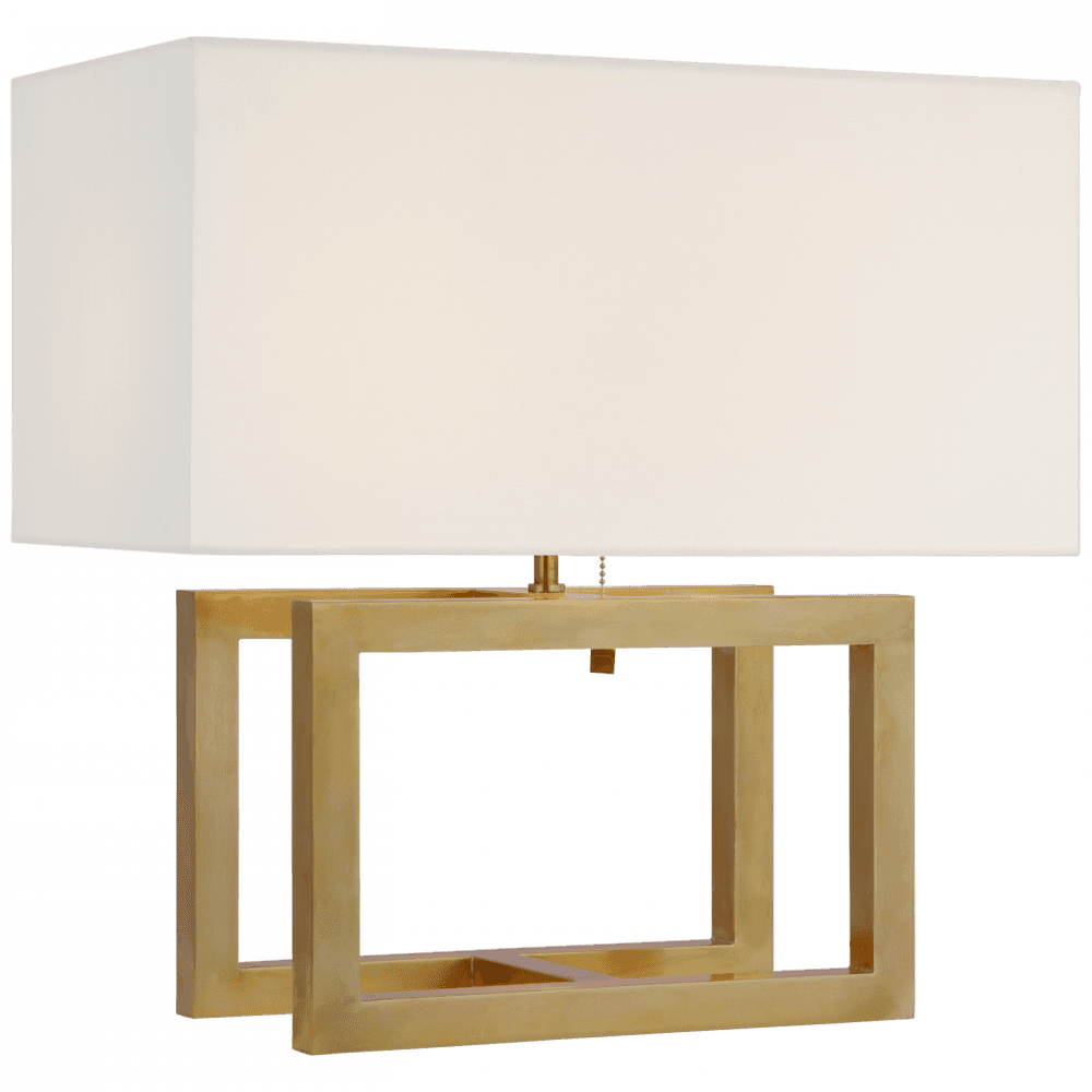 Visual Comfort Signature Galerie Medium Table Lamp Hand-Rubbed Antique Brass