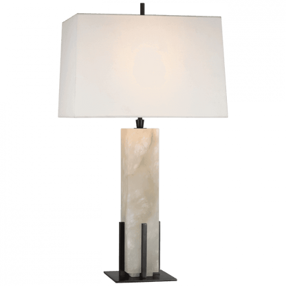 Visual Comfort Signature Gironde Large Table Lamp Alabaster and Bronze