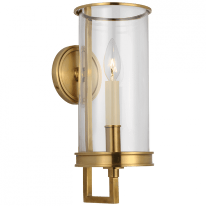 Visual Comfort Signature Glendon Hurricane Wall Sconce Antique-Burnished Brass