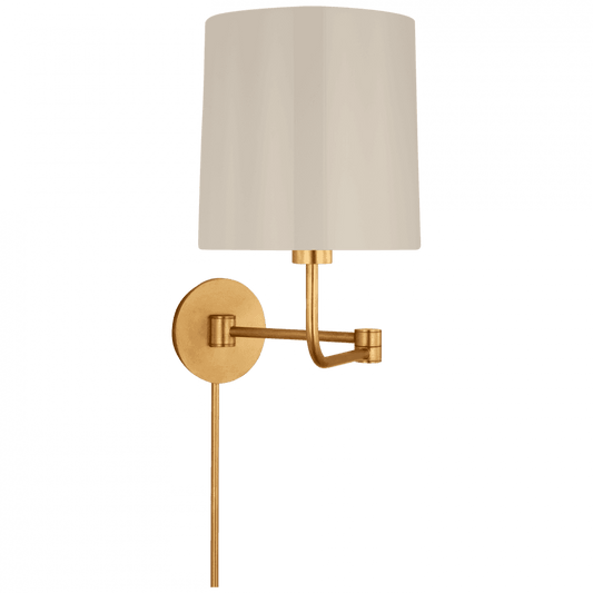 Visual Comfort Signature Go Lightly Swing Arm Wall Light Gild