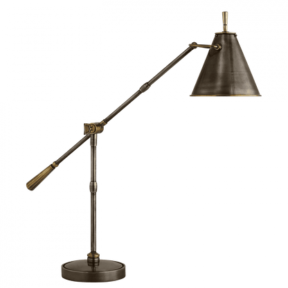 Visual Comfort Signature Goodman Desk Lamp Bronze with Antique Brass