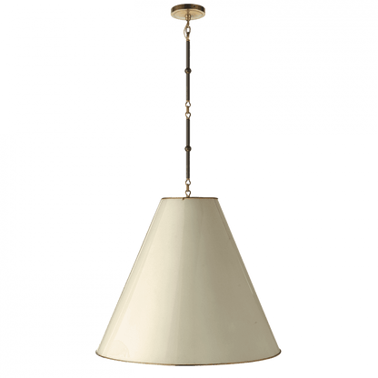 Visual Comfort Signature Goodman Large Hanging Lamp Bronze