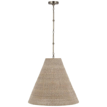 Visual Comfort Signature Goodman Large Hanging Lamp Hand-Rubbed Antique Brass