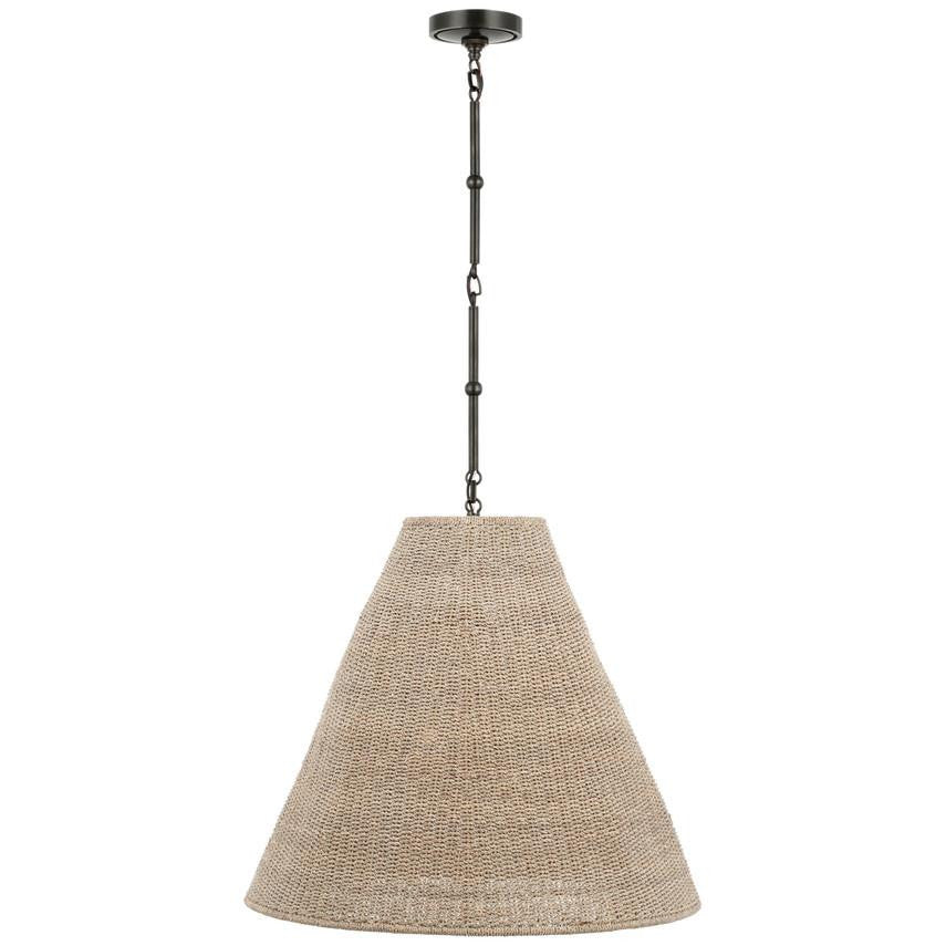 Visual Comfort Signature Goodman Large Hanging Lamp Antique Nickel