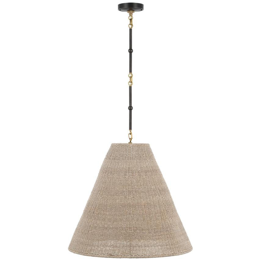 Visual Comfort Signature Goodman Large Hanging Lamp Antique Nickel