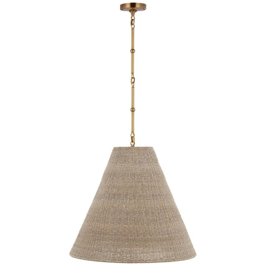 Visual Comfort Signature Goodman Large Hanging Lamp Antique Nickel