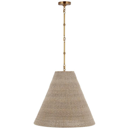 Visual Comfort Signature Goodman Large Hanging Lamp Antique Nickel