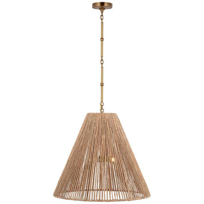 Visual Comfort Signature Goodman Large Hanging Lamp Bronze