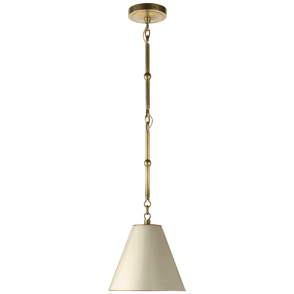 Visual Comfort Signature Goodman Petite Hanging Shade Antique Nickel