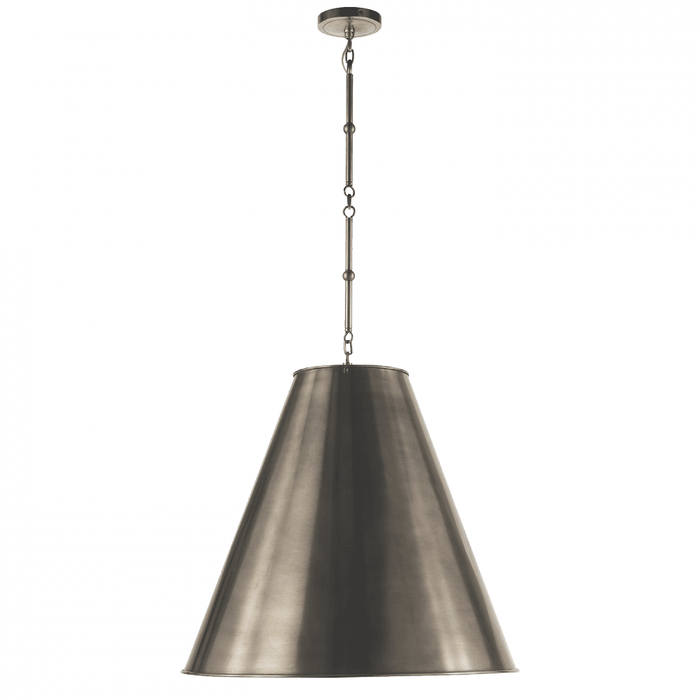 Visual Comfort Signature Goodman Large Hanging Lamp Hand-Rubbed Antique Brass