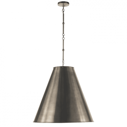Visual Comfort Signature Goodman Large Hanging Lamp Hand-Rubbed Antique Brass