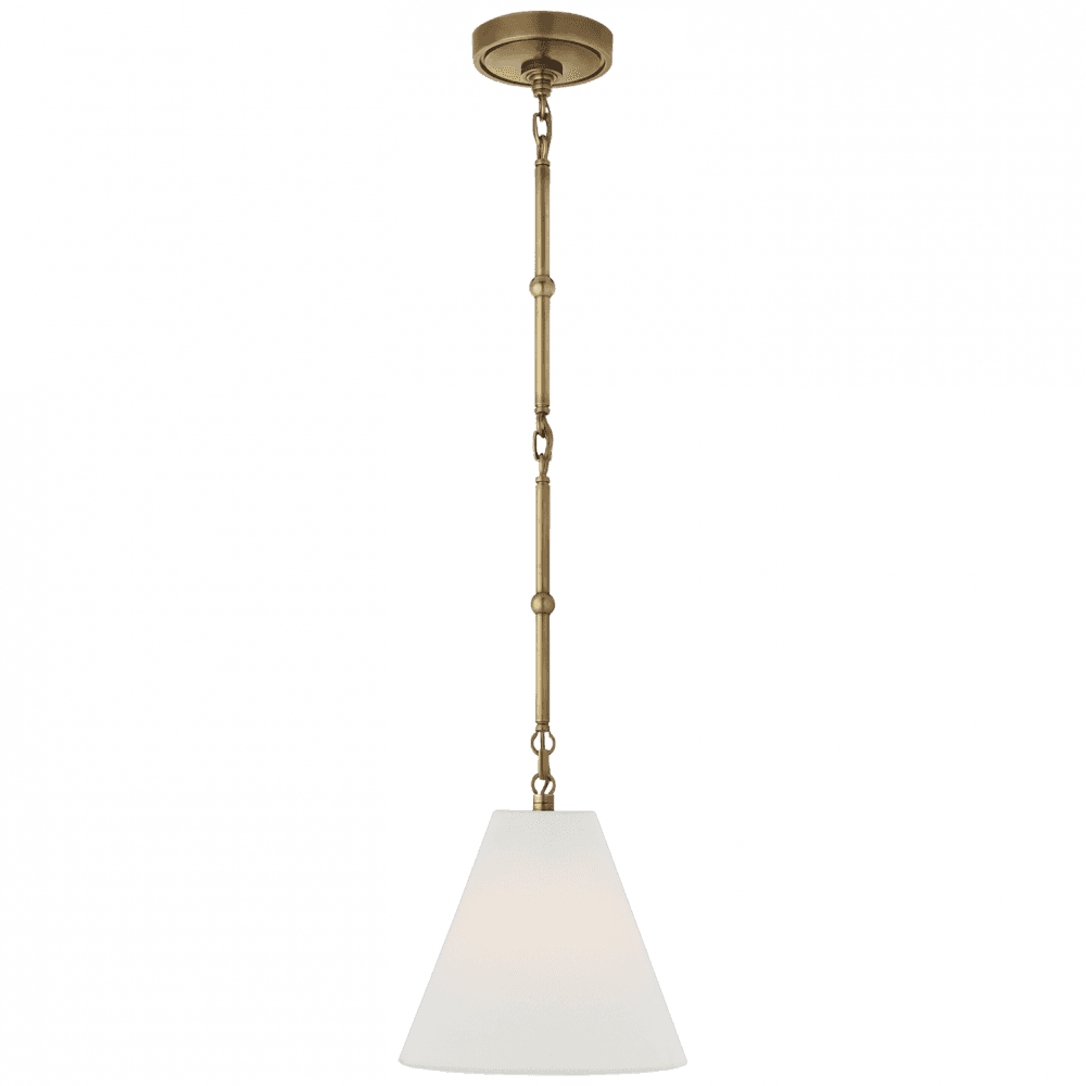 Visual Comfort Signature Goodman Pendant Bronze with Antique Brass