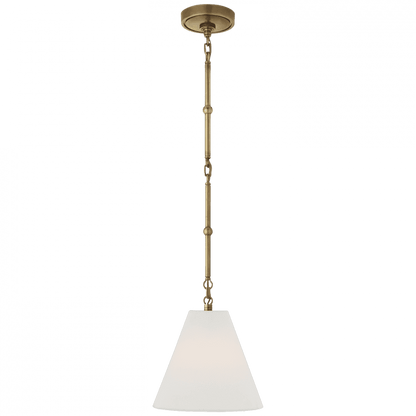 Visual Comfort Signature Goodman Pendant Bronze with Antique Brass