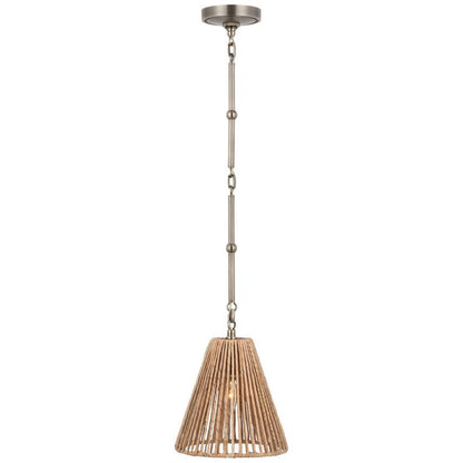 Visual Comfort Signature Goodman Petite Hanging Shade Bronze and Hand-Rubbed Antique Brass