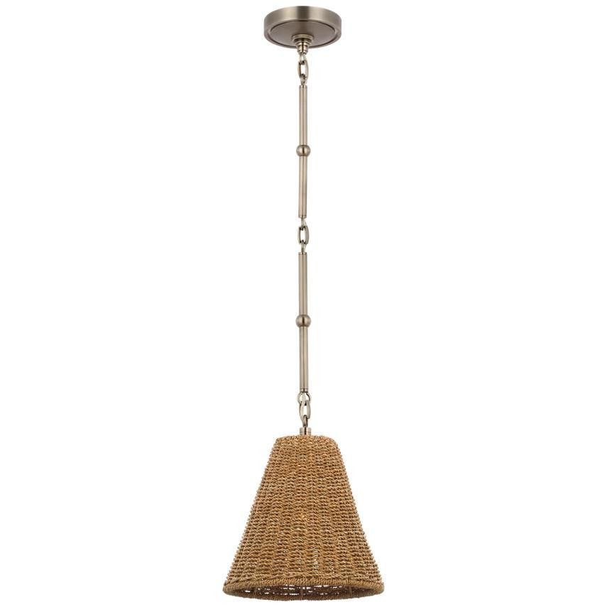 Visual Comfort Signature Goodman Petite Hanging Shade Bronze and Hand-Rubbed Antique Brass